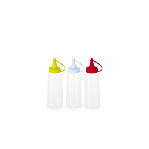 Bisnaga Kit 250ml C/3 Amarela/branca/vermelho Plasvale