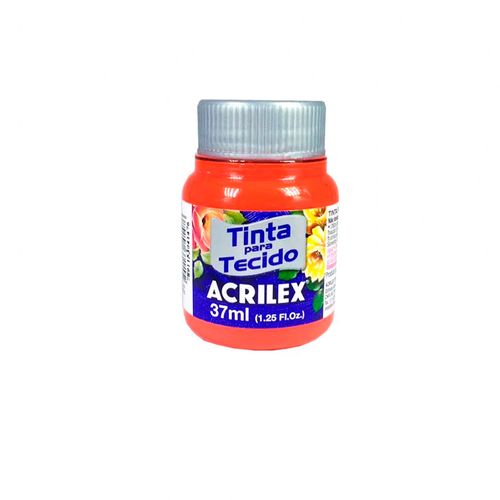 Tinta Para Tecido Fosca Vermelho Vivo 37ml - Acrilex