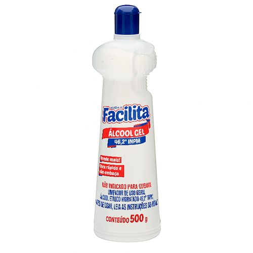 Alcool Gel 46,2 Inpm 500g Facilita