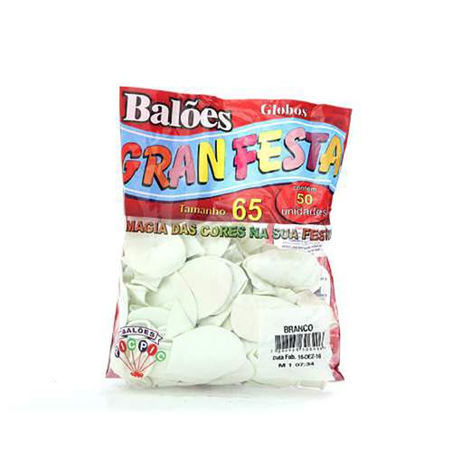 Balao N65 Gran Festa Branco Pc50