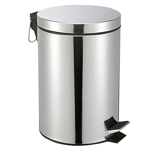 Lixeira Inox C/ Pedal e Balde 5 Lts Brinox