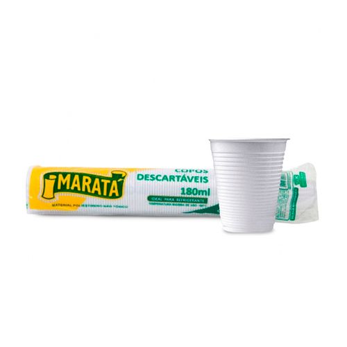 Copo Plast 180ml Marata Pc100