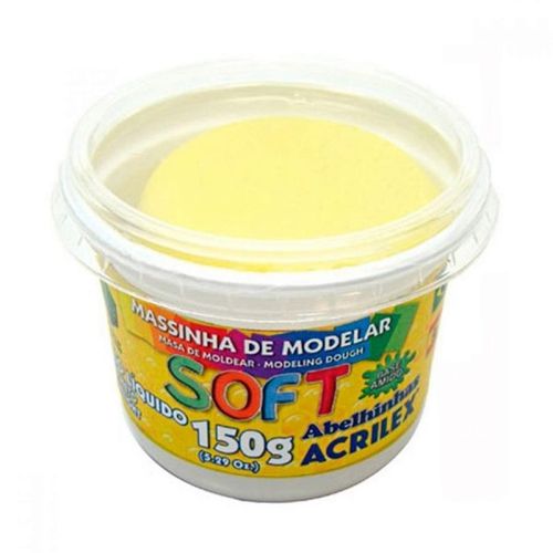 Massinha de Modelar Soft 150g Amarelo Pele - Acrilex