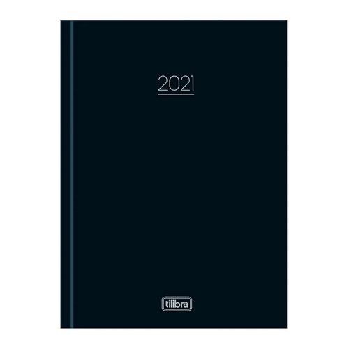 Agenda Costurada 2021 Pepper Preto M4 C/160fl Tilibra