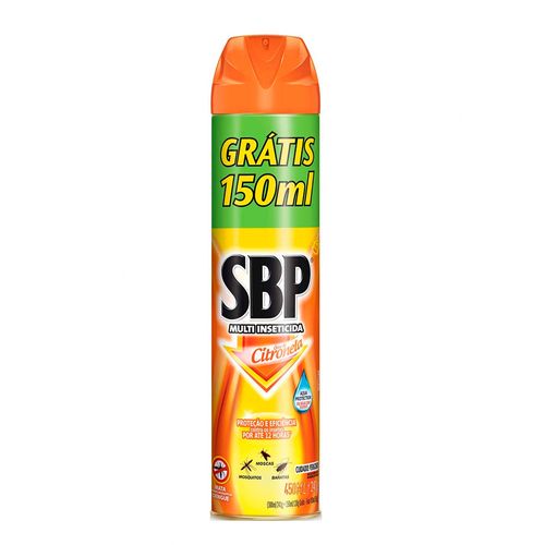Inseticida Aerosol Multi Inseticida Com Oleo de Citronela 450ml Promocional Gratis 150ml