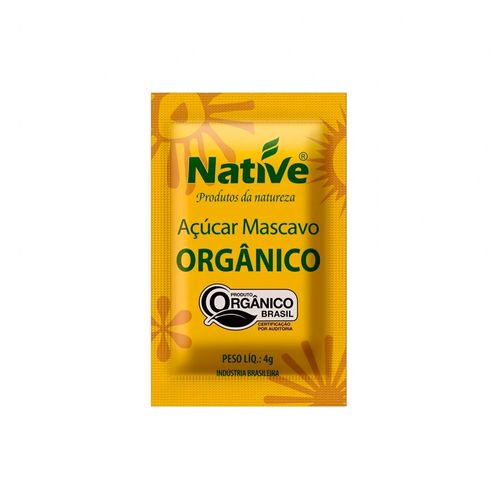 Caixa Acucar Mascavo Organico 4g Native 250 Saches