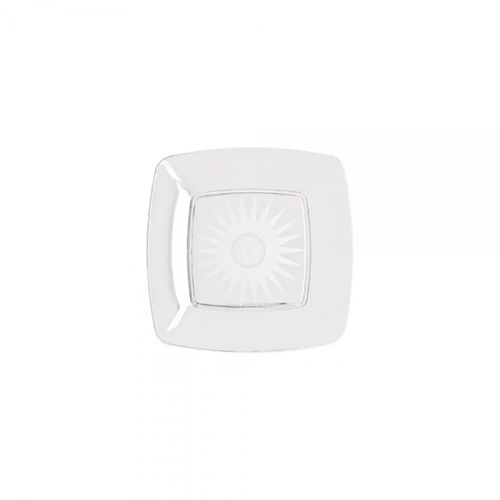 Prato Plastico Descartavel Quadrado 18cm Branco Strawplast C/10 Unidades