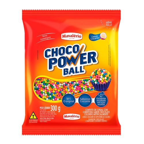 Choco Power Ball Micro Colorido 300g - Mavalerio