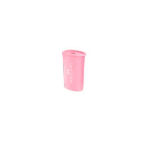 Apontador C/ Deposito Triangular Bl Faber Castell Rosa