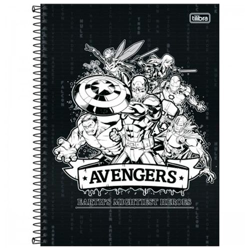 Caderno Avengers Assemble 10 Materias 160 Folhas - Tilibra