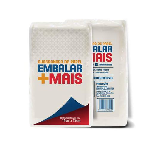 Guardanapo de Papel 14x14 C/500 Folhas - Embalar Mais