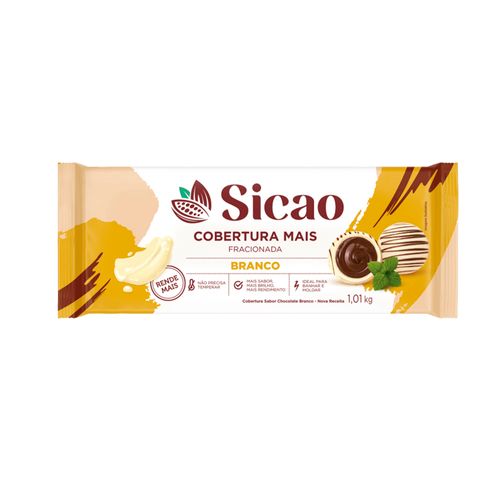 Cobertura Chocolate Branco Sicao Mais 1,01kg