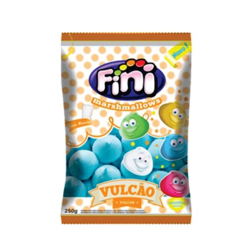Marshmallow Vulcao Azul Fini 250g
