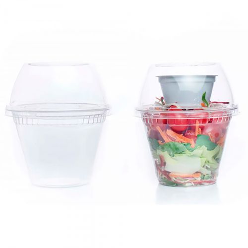 Porta Alimentos G-677 Tampa P/ Copo 250ml Cristal C/400 Unidades - Galvanotek