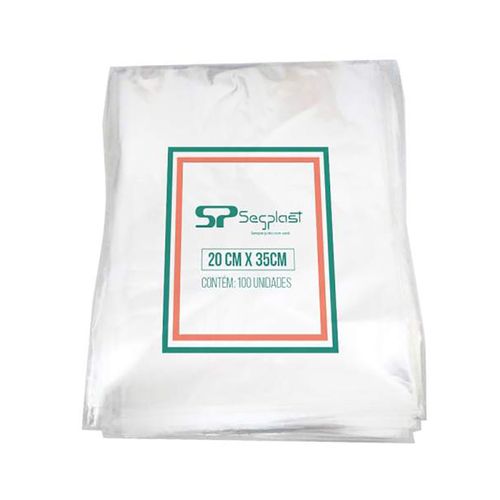 Saco Plastico Alta Densidade Tamanho 20x35 N2 Segplast C/100 Unidades