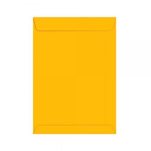 Envelope de Papel Tipo Saco Kraft Ouro 17x25 Foroni C/100 Unidades