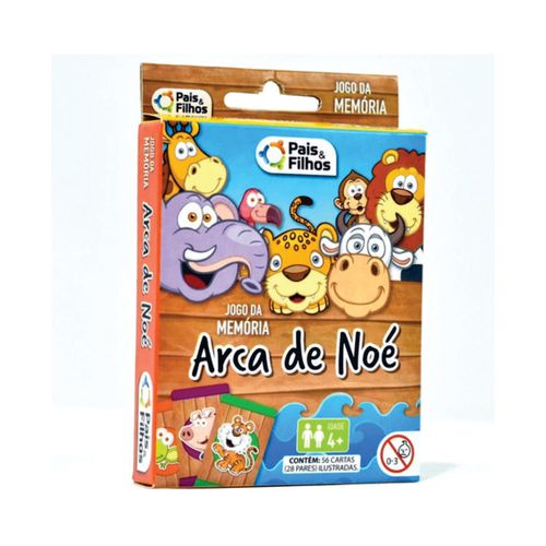 Jogo da Memoria Arca de Noe Pais e Filhos 56 Pecas