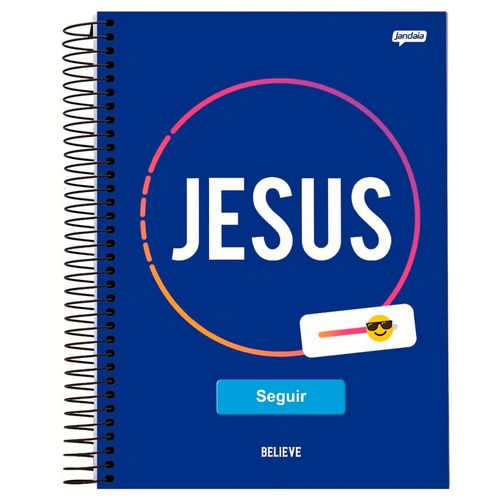 Caderno Universitario 15 Materias Capa Dura 240 Folhas Believe - Jandaia