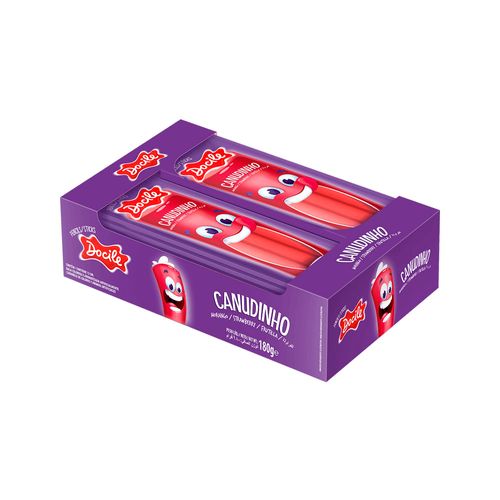 Regaliz Canudinho Morango 12unx15g - Docile