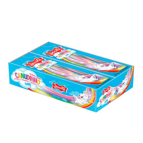 Dp Canudinho Colorido Morango Citrico 12pctx15g Unicorn