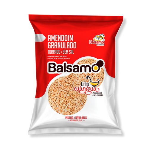 Amendoim Granulado Torrado Sem Sal 1,05kg - Balsamo
