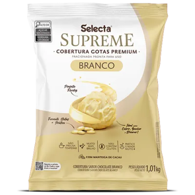 Cobertura Em Gotas Choco Branco Selecta - 1,01kg