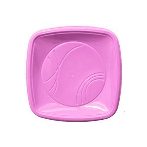 Prato Plastico Quadrado 15cm Biodegradavel Lilas Com 10 Un - Trik