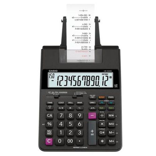 Calculadora C/bob Hr-100rc-bk Preta Casio