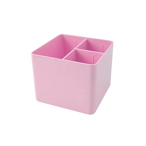 Porta Objetos Rosa Pastel 3 Divisorias Dello