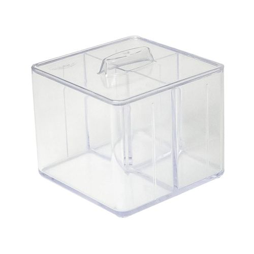 Organizador Com Tampa 3 Divisorias Cristal Dello