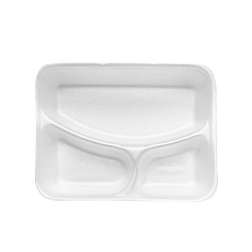 Base Bandeja 3 Divisorias Pt-110 Eps 1100ml - Fardo C/50 Un - Copobras