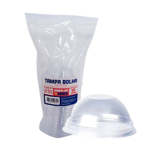 Tampa Bolha Copo 400/480/600/700 Sem Furo Embalar Mais 50 Unidades