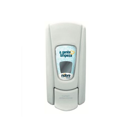 Dispenser Branco Para Sabao Liquido/alcool Gel Com Reservatorio - Nobre