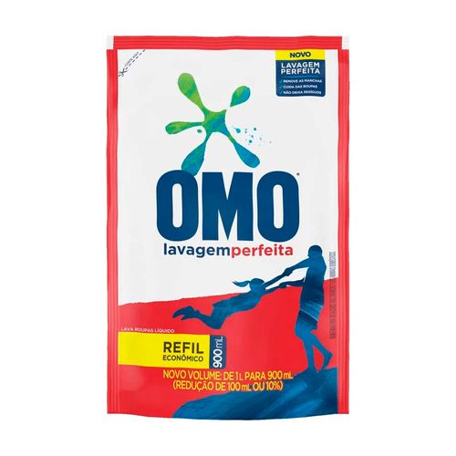 Lava Roupas Liquido Lavagem Perfeita 900ml -omo