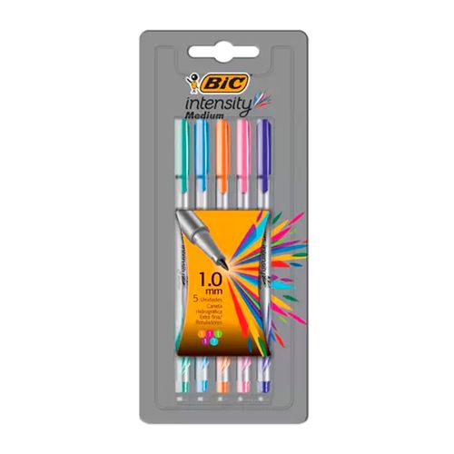 Caneta Intensity Medium Blister Com 5 Un - Bic