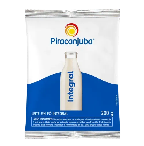 Leite Em Po Integral 200g - Piracanjuba