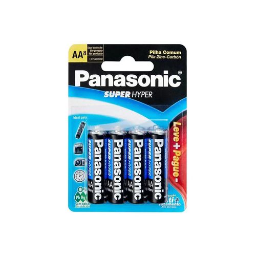 Pilha Comum Pequena Aa Panasonic C/8