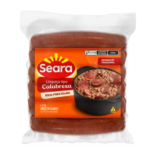 Linguica Tipo Calabresa Seara 2,5kg