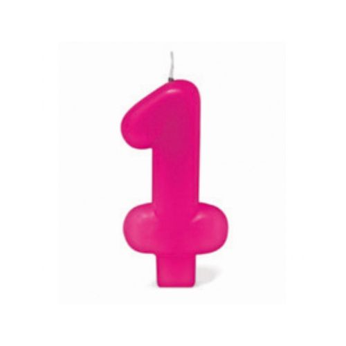 Vela Aniversario Pick Rosa N1 Silver