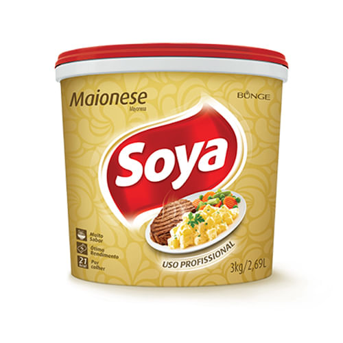 Balde Maionese Soya 3kg