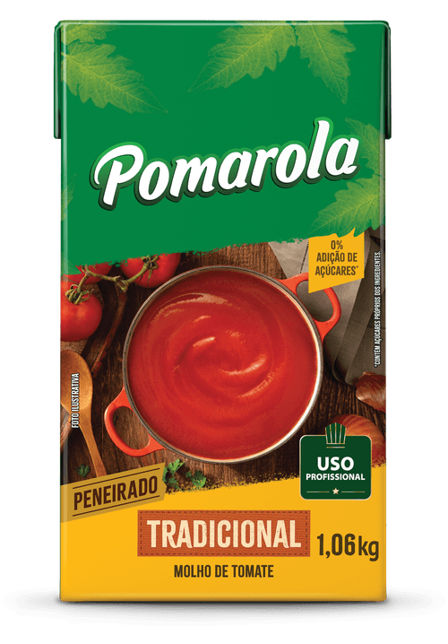 Molho de Tomate Tradicional Pomarola 1,06kg