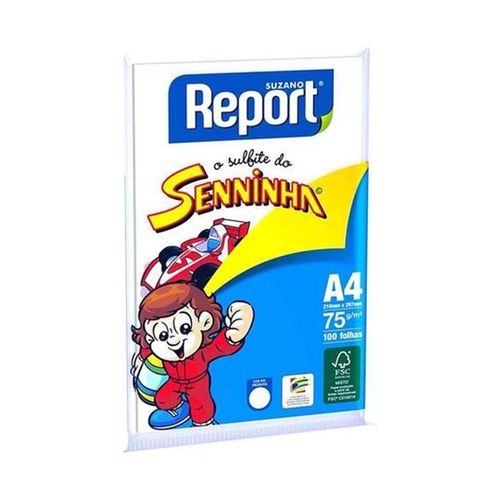 Papel Sulfite Report Seninha A4 Branco 75g