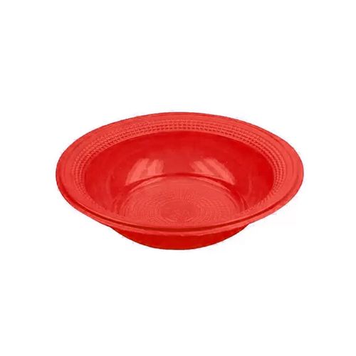 Prato Plast Red Fun 12cm Biodeg Vermelho Trik C/10