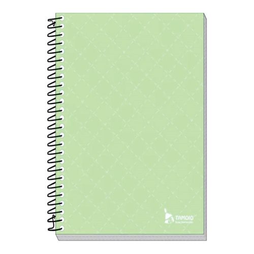 Caderno 1/4 Capa Dura Espiral Neutro Colors Verde Claro 96fls Tamoio