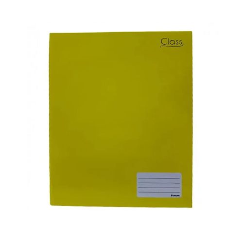 Caderno Brochurao Capa Dura 80fl Class Amarelo Foroni