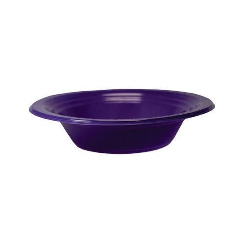 Prato Plastico Redondo Fundo 12cm Biodegradavel Roxo Trik Trik C/10