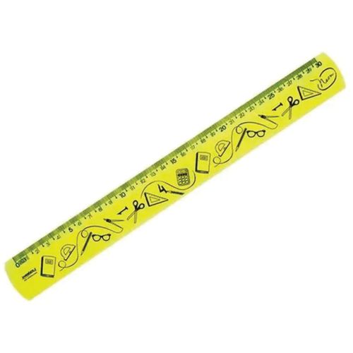 Regua de 30cm Neon Amarela Warleu