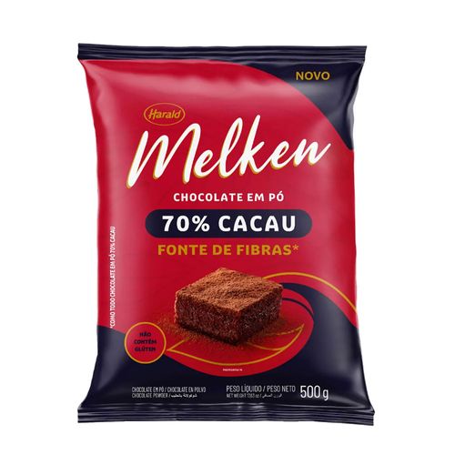 Chocolate Em Po 70 Cacau Melken Harald 500g