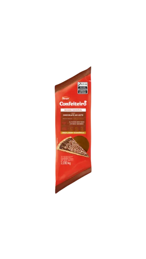 Recheio Forneavel Chocolate Ao Leite Confeiteiro 1,01kg Harald