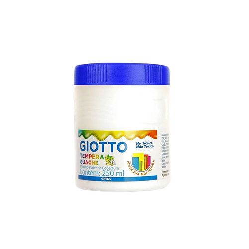 Tinta Guache 250ml Branco Giotto
